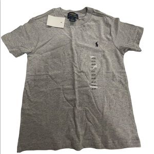 Polo Ralph Lauren Toddler Kids T Shirt Grey Boys Short Sleeve Cotton 4T